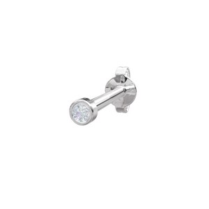  Piercing smykke - Pierce52, sølv ørestik med zirkonia - 325 137